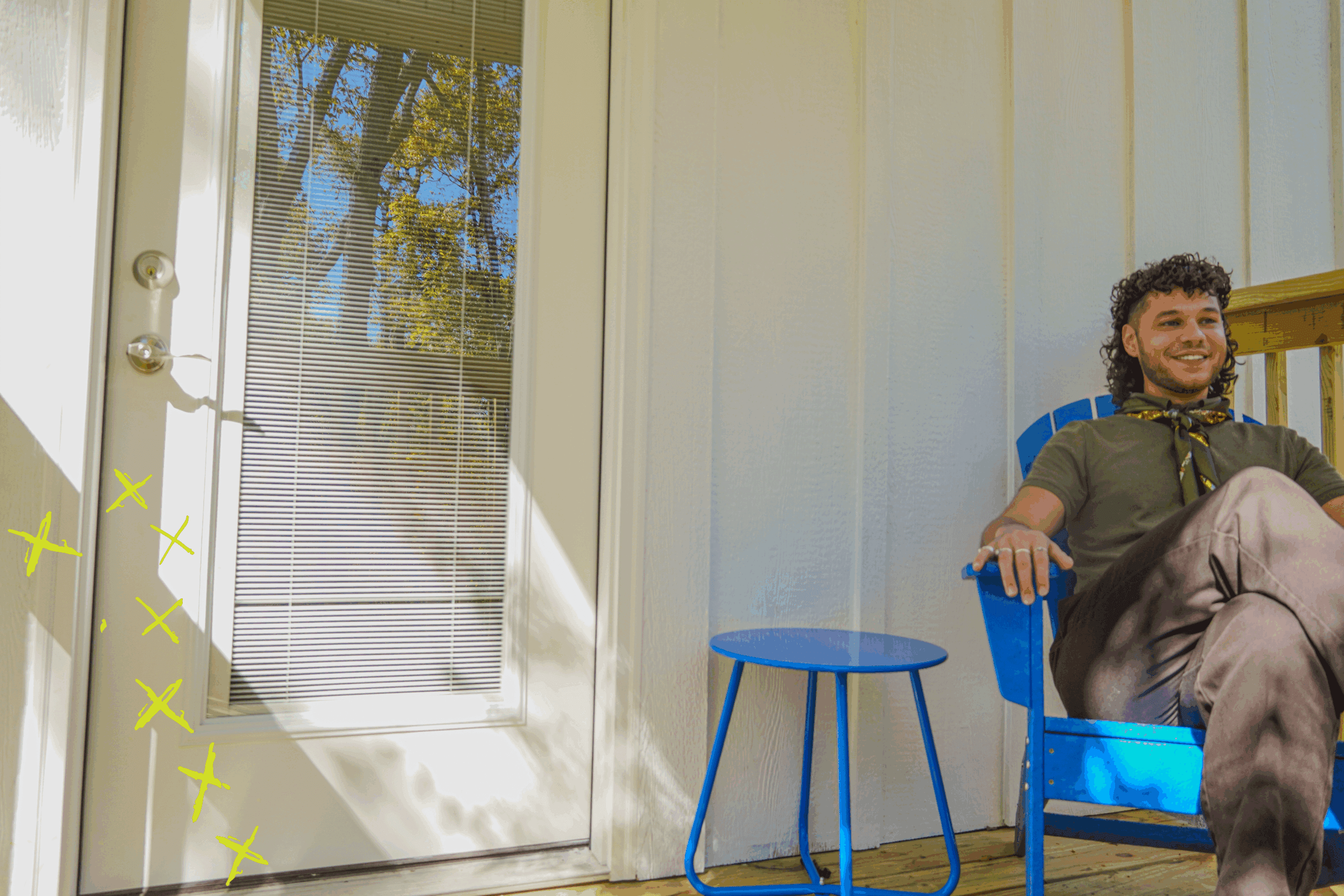 The back porch of Jack's House.
